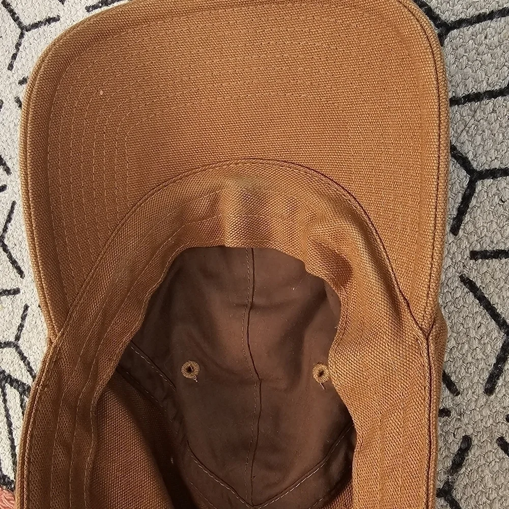 CARHARTT TAN SQUARE LOGO HAT, SZ MEDIUM TODDLER